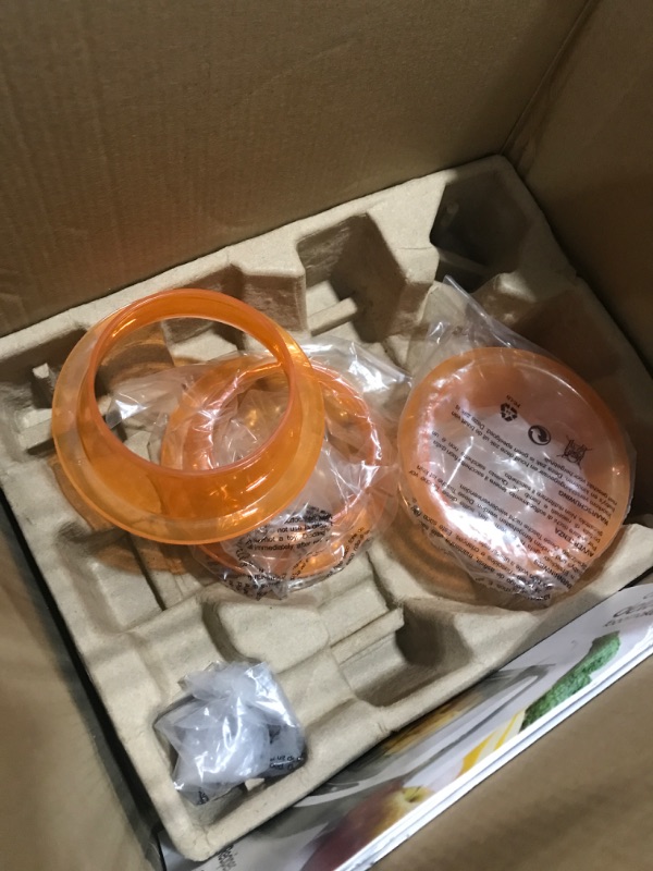 Photo 3 of *used* parts only*Baby Brezza One Step Baby Food Maker Deluxe – Cooker and Blender in One to Steam and Puree Baby Food for Pouches - Make Organic Food for Infants and Toddlers - Set Includes 3 Pouches and 3 Funnels