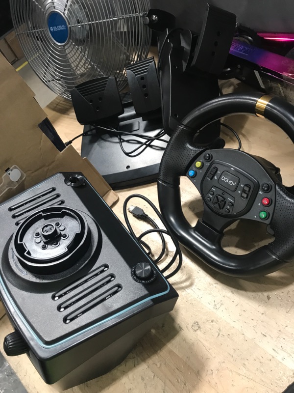 Photo 2 of ***SEE NOTES***Racing Wheel, DOYO Gaming Steering Wheels 1080° Driving Sim Car Simulator with Speaker Pedals Clutch Paddle Gear Shifters for Xbox One/ Xbox Series X S/ PS4/ PS3/ PC/ Xinput/Xbox 360/ Switch/ Android