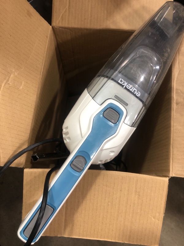 Photo 3 of *READ NOTES* Eureka Home Lightweight Stick Vacuum Cleaner, Powerful Suction Corded Multi-Surfaces, 3-in-1 Handheld Vac, Blaze Blue
