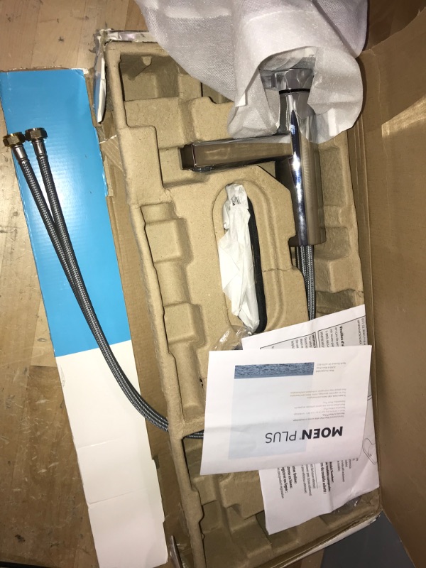 Photo 2 of ***parts only***Moen 84774 Beric One-Handle Single Hole Bathroom Faucet with Drain Assembly, Chrome