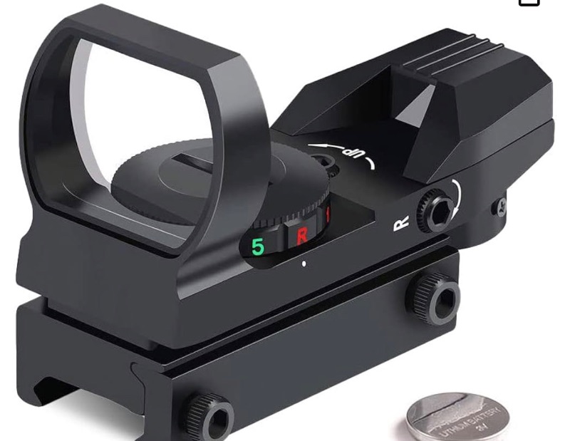 Photo 1 of CVLIFE 1X22X33 Red Green Dot Gun Sight Scope Reflex Sight with 20mm Rail