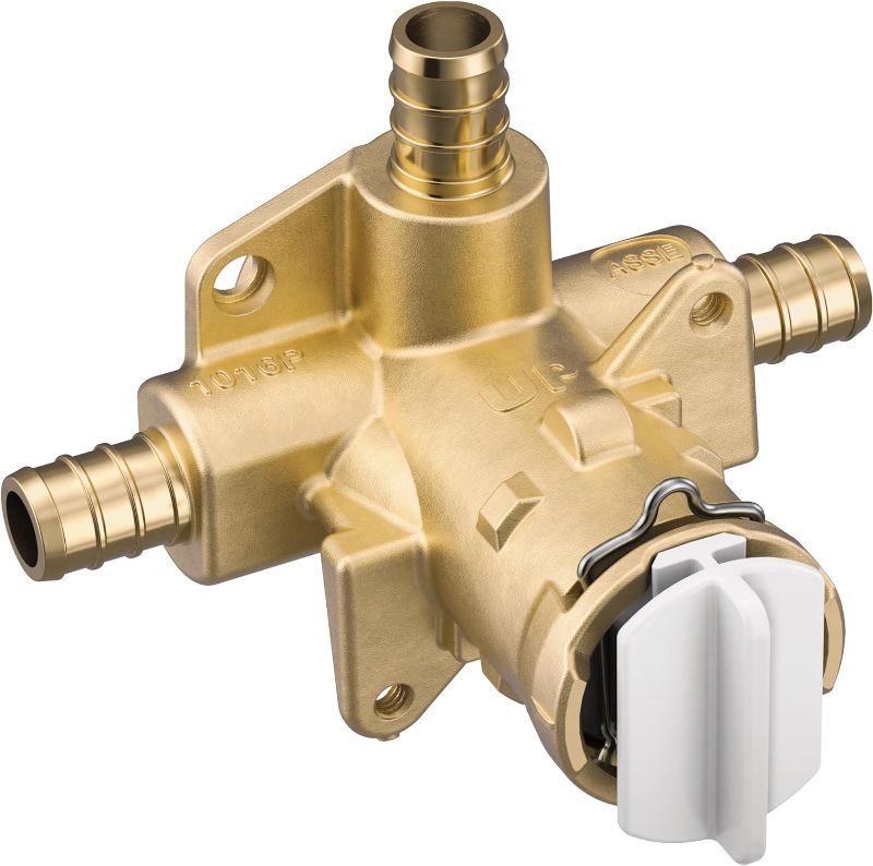 Photo 1 of ***12 valves***
Moen M-Pact Posi-Temp Pressure Balancing Valve with 1/2" Crimp Ring PEX Connection, FP62325PF
