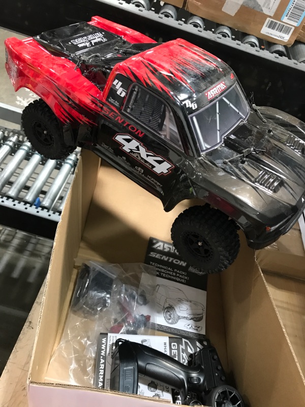 Photo 1 of ARRMA 1/10 SENTON 4X4 V3 3S BLX Brushless Short Course Truck RTR (Transmitter and Receiver Included, Batteries and Charger Required), Red, ARA4303V3T2