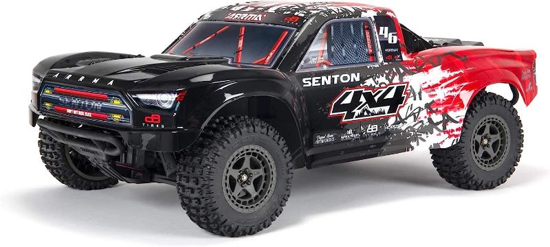 Photo 1 of ARRMA 1/10 SENTON 4X4 V3 3S BLX Brushless Short Course Truck RTR (Transmitter and Receiver Included, Batteries and Charger Required), Red, ARA4303V3T2