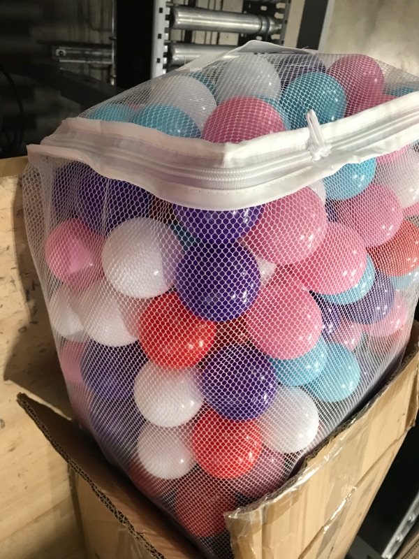 Photo 2 of Click N' Play Pastel Colors Ball Pit Balls for Kids, 200 Pack - Plastic Refill Balls, Phthalate & BPA Free, Reusable Storage Bag with Zipper, Gift for Toddlers and Kids, Plastic Balls for Ball Pit