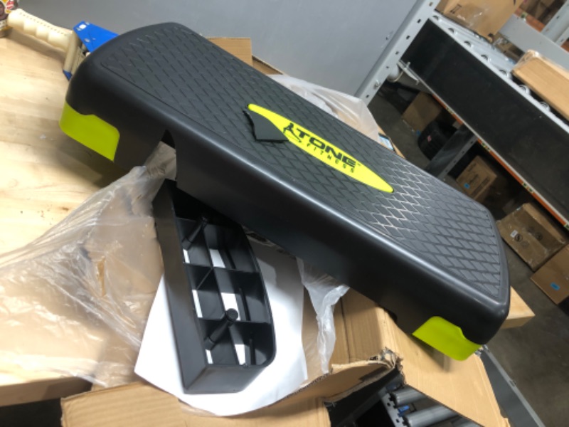 Photo 2 of **SMALL PIECE BROKEN**
Tone Fitness Compact Aerobic Step Platform | Exercise Step Black/Yellow