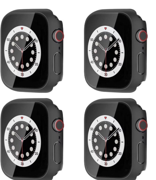 Photo 1 of 12 Pack Jeluse Case Compatible with Apple Watch Series 8/7 41mm, Built-in Tempered Glass Screen Protector, Hard PC Bumper Scratch Resistant Full Protective Touch Sensitive iWatch 41mm Cover