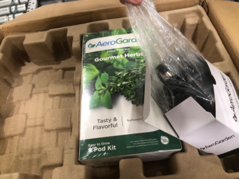 Photo 2 of AeroGarden Bounty Elite - Indoor Garden with LED Grow Light, WiFi and Alexa Compatible, Platinum Stainless Bounty Elite Platinum