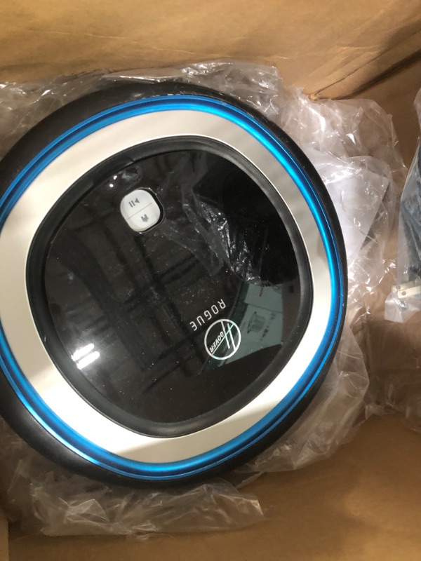 Photo 2 of (PARTS ONLY)Hoover Rogue 970 Wi-Fi Connected Robotic Vacuum, Black, Blue Robot Vac