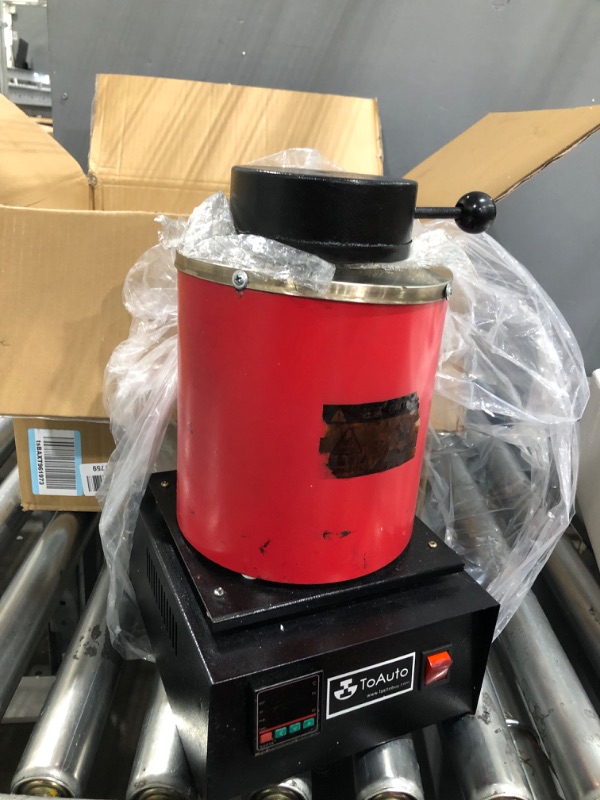 Photo 3 of **INCOMPLETE**RIEDHOFF 3+1KG Gold Melting Furnace, 2100? [Digital Electric][Smelter Kit][Smelt Quickly] Smelting Furnace for Melt Scrap, Gold, Silver, Copper, Aluminum 3+1KG Gold Melting Furnace Black