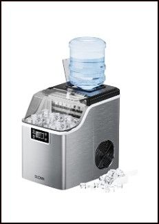 Photo 1 of * see clerk notes *
Silonn Countertop Ice Cube Ice Makers, 45lbs Per Day, Auto Self-Cleaning & New Wave Enviro Products BPA Free Tritan™ Bottle, 3-Gallon