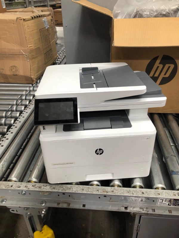 Photo 3 of **INCOMPLETE**HP LaserJet Enterprise MFP M430f Monochrome All-in-One Printer with built-in Ethernet & 2-sided printing (3PZ55A),white, Large