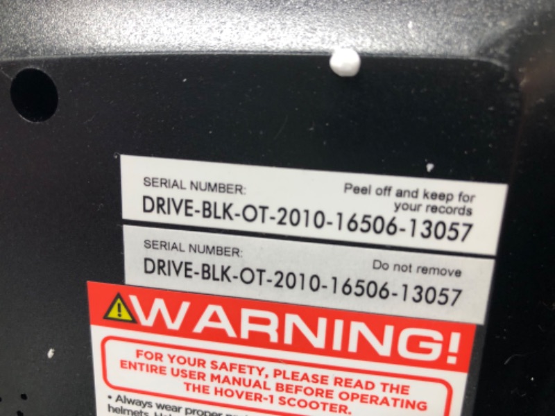 Photo 3 of **DOES NOT FUNCTION!!!**Hover-1 Drive Electric Hoverboard | 7MPH Top Speed, 3 Mile Range, Long Lasting Lithium-Ion Battery, 6HR Full-Charge, Path Illuminating LED Lights Black