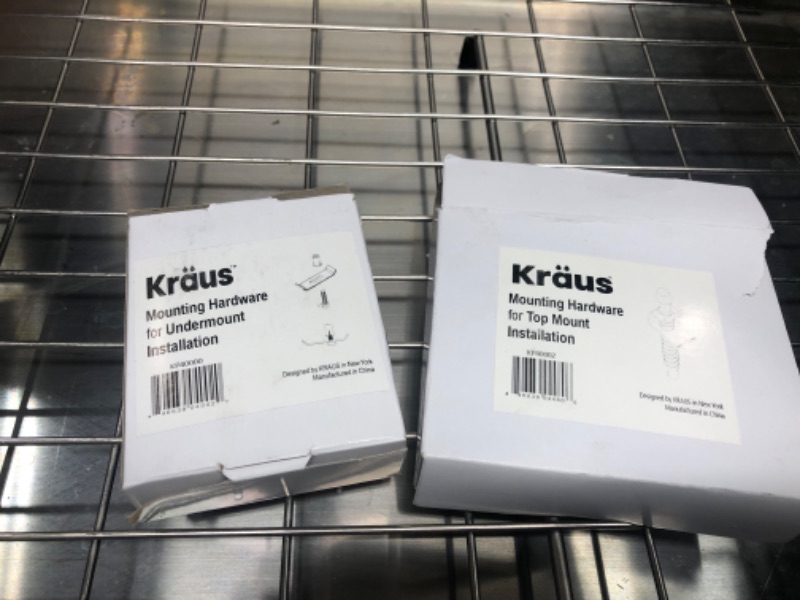 Photo 5 of KRAUS 33 x 22 inch Drop-In Top Mount Standart PRO Single Bowl 2-Hole Stainless Steel Kitchen Sink Set (5 Item Bundle: Sink, Bottom Grid, Drain Assembly, Drain Cap, Kitchen Towel), KHT410-33 33 Inch Single Bowl Tight Radius