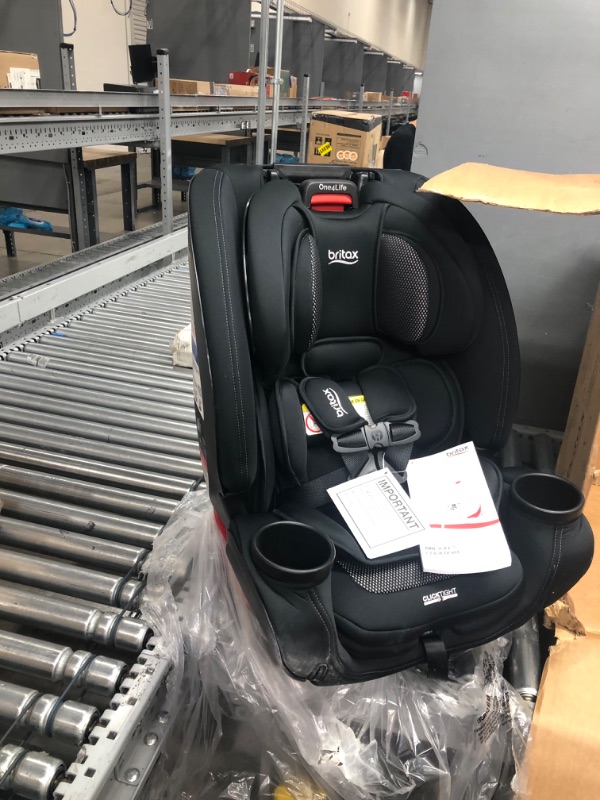 Photo 2 of Britax One4Life Convertible Car Seat, 10 Years of Use from 5 to 120 Pounds, Converts from Rear-Facing Infant Car Seat to Forward-Facing Booster Seat, Performance Fabric, Cool Flow Carbon