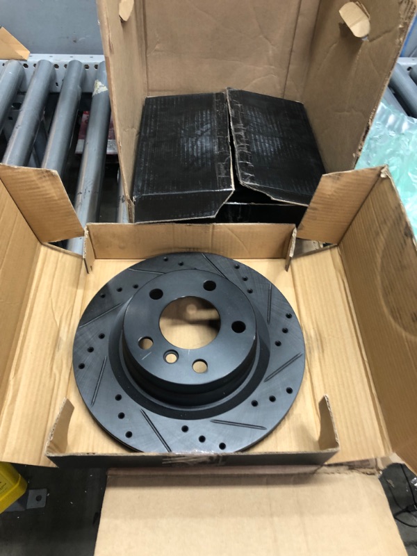 Photo 2 of Hart Brakes Rear Brakes and Rotors Kit |Rear Brake Pads| Brake Rotors and Pads| Ceramic Brake Pads and Rotors - BHCR.34162.02