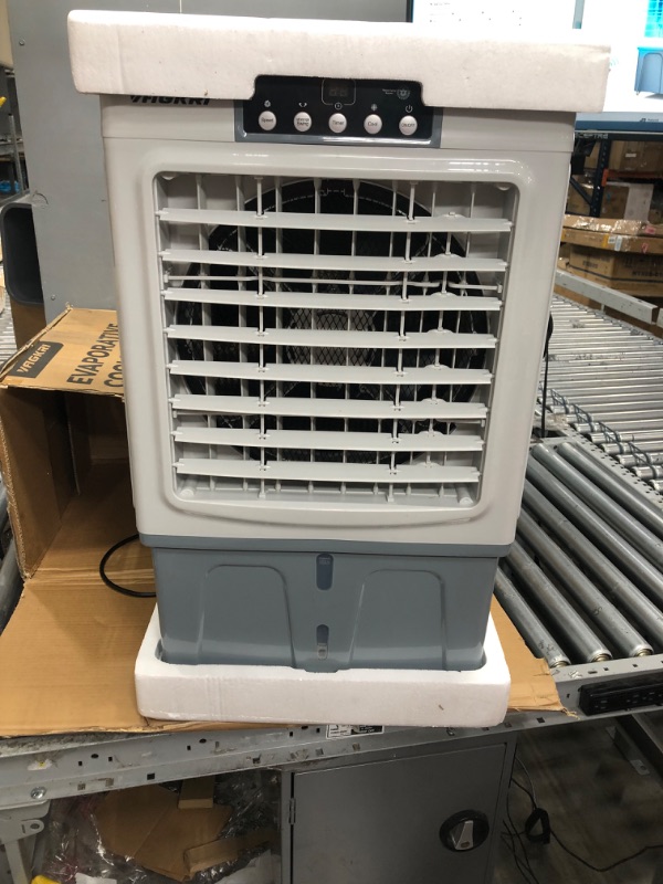 Photo 2 of 
Evaporative Cooler, VAGKRI 2100CFM Air Cooler, 120°Oscillation Swamp Cooler with Remote Control, 24H Timer, 3 Wind Speeds for Outdoor Indoor Use,8 Gallon