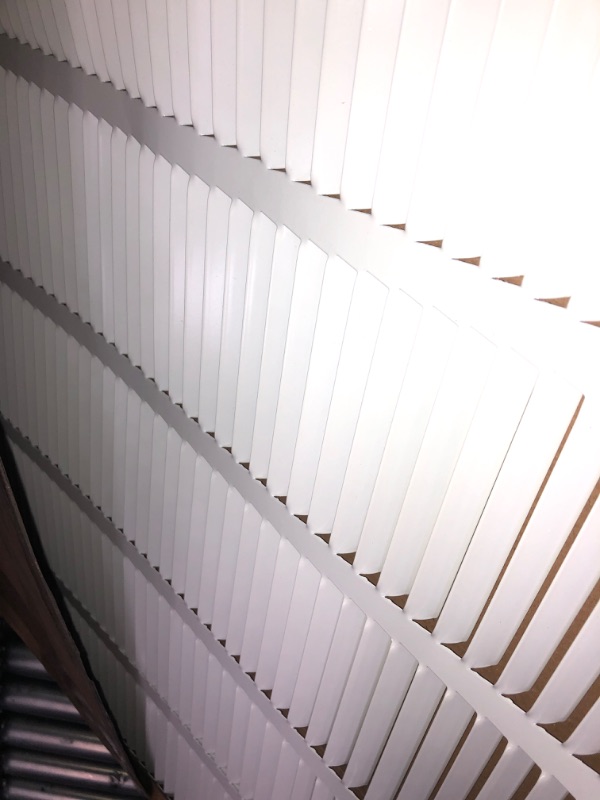 Photo 2 of 25"w X 20"h Steel Return Air Grilles - Sidewall and Ceiling - HVAC Duct Cover - White [Outer Dimensions: 26.75"w X 21.75"h]