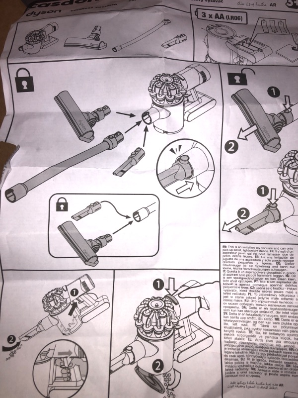 Photo 3 of Casdon Dyson Cordless Vacuum | Interactive Toy Dyson Vacuum For Children Aged 3+ | Includes Working Suction For Realistic Play