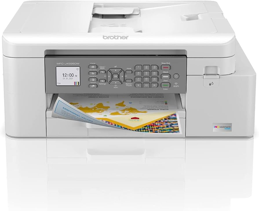 Photo 1 of Brother MFC-J4335DW INKvestment Tank All-in-One Printer with Duplex and Wireless Printing Plus Up to 1-Year of Ink in-Box (Renewed Premium)