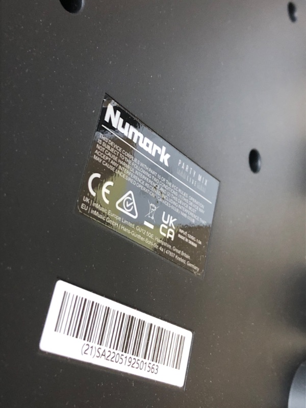 Photo 1 of DJ Controller & DMX Bundle - Complete Dj Set with Mixer, Audio Interface & Built-in Speakers – Numark Party Mix Live & SoundSwitch Micro DMX Interface with Party Lights and Built-in Speakers DJ Controller