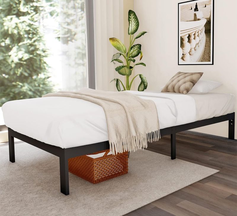 Photo 1 of 
FIRSTHOMES Felix Twin Bed Frame/Twin Bed/Twin Size Metal Platform Bed Frame with Steel Slats/Twin Bed Frames/Easy Assembly/No Box Spring Needed/Without...
Size:Twin
Style:Without Headboard