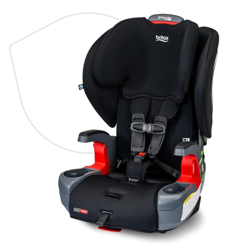 Photo 1 of Britax Grow with You ClickTight Harness-2-Booster Car Seat, 2-in-1 High Back Booster, Black Contour
