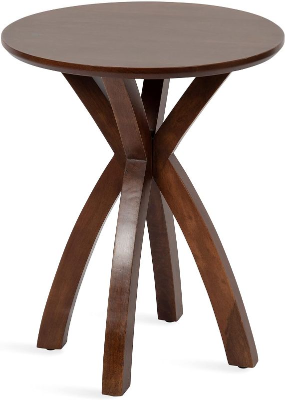 Photo 1 of 
Kate and Laurel Soleyn Mid-Century Side Table, 20 x 20 x 25, Walnut, Decorative End Table with Boho Style for Use as Bedroom Nightstand or Living Room Accent
Color:Walnut Brown