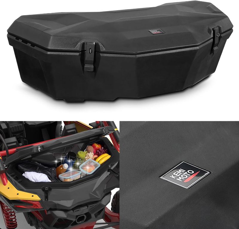 Photo 1 of 
Kemimoto X3 Cargo Box Compatible with Can Am Maverick X3, X3 Rear Storage Box Trunk Rack Box Compatible with Outlander(Except 6x6) Commander Renegade, X3.