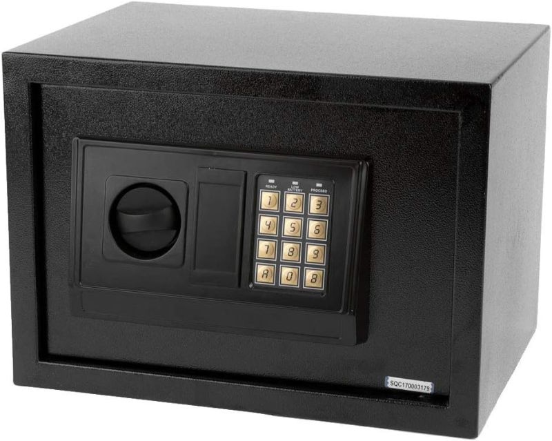 Photo 1 of 
13.78 x 9.84 x 9.84" Digital Electronic Steel Safe Box with 2 Manual Override Keys,Lock Box Protect Money Jewelry Passports,For Home, Business or Travel...
Size:13.78 x 9.84 x 9.84 inch