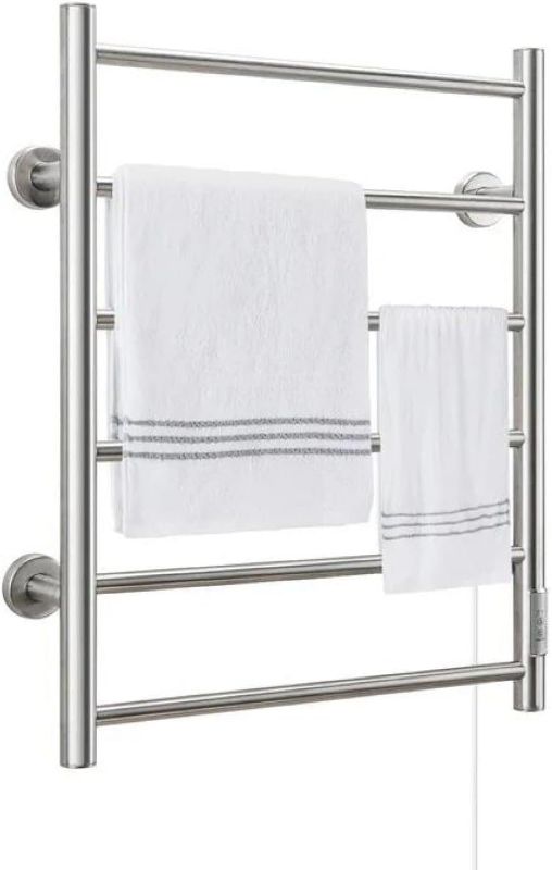 Photo 1 of 
Towel Warmer 6 Bars Wall Mounted Heated Towel Racks for Bathroom Plug-in/Hardwired, Stainless Steel Hot Towel Rack with Timer Matte Silver……
Color:Silver
Size:6 Bars