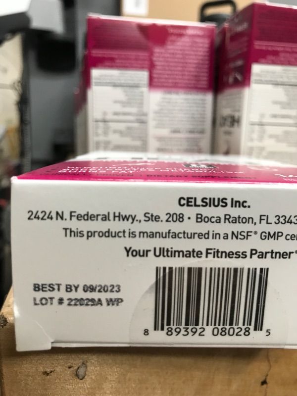 Photo 1 of EXP DATE: 09/23
CELSIUS HEAT On-the-Go Performance Energy Powder Stick Packets, Berry Blast (Pack of 14)