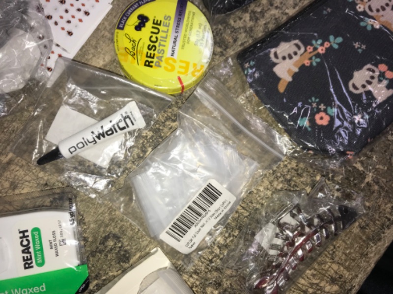 Photo 5 of 12PC Stylish Utility Goods, Cute Crop Top (Mushroom Design), Registered Nurse Pride Keychain Tags, Grinder, Floss, Nail Decals (Bees) & more! 