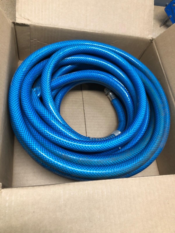 Photo 2 of Camco TastePURE 50-Foot Premium Drinking Water Hose & TastePURE RV/Marine Water Filter | Features Flexible Hose Protector Hose + Water Filter Ships in Own Container