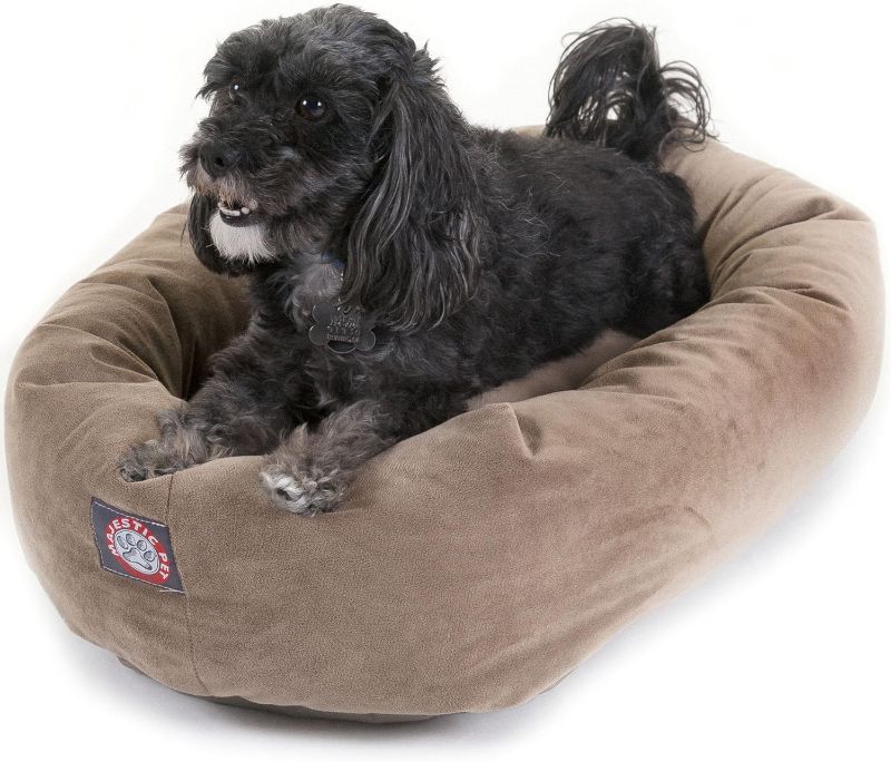 Photo 1 of 24" Stone Suede Bagel Dog Bed By Majestic Pet Products
