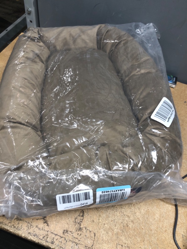 Photo 2 of 24" Stone Suede Bagel Dog Bed By Majestic Pet Products
