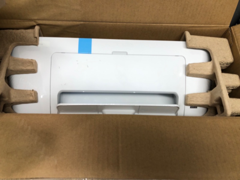 Photo 1 of HP DeskJet 2755e Wireless Color All-in-One Printer with bonus 6 months Instant Ink (26K67A), white