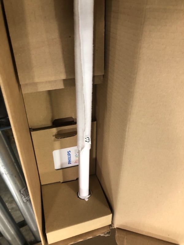 Photo 3 of * not functional * sold for parts/repair *
Philips Hue Gradient Signe Floor Lamp, Compatible with Alexa, Apple HomeKit and Google Assistant, White Floor Lamp 1 Pack White