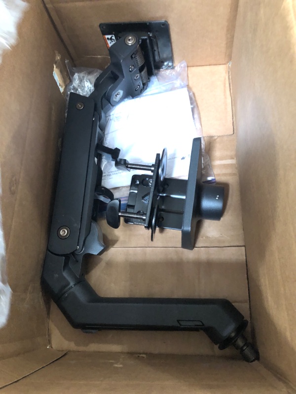 Photo 1 of Ergotron – HX Single Ultrawide Monitor Arm, VESA Desk Mount – for Monitors Up to 35 inches, 20 to 42 lbs, Less Than 8 Inch Display Depth – Matte Black