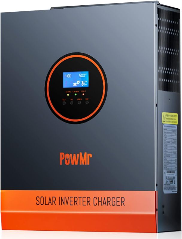 Photo 1 of 3000W Solar Inverter Charger 24V to 120V, Pure Sine Wave Power Inverter 3000 watt Max.PV Input 4KW 450V, Built-in 80A MPPT Controller and fit for Lead Acid and Lithium Batteries
