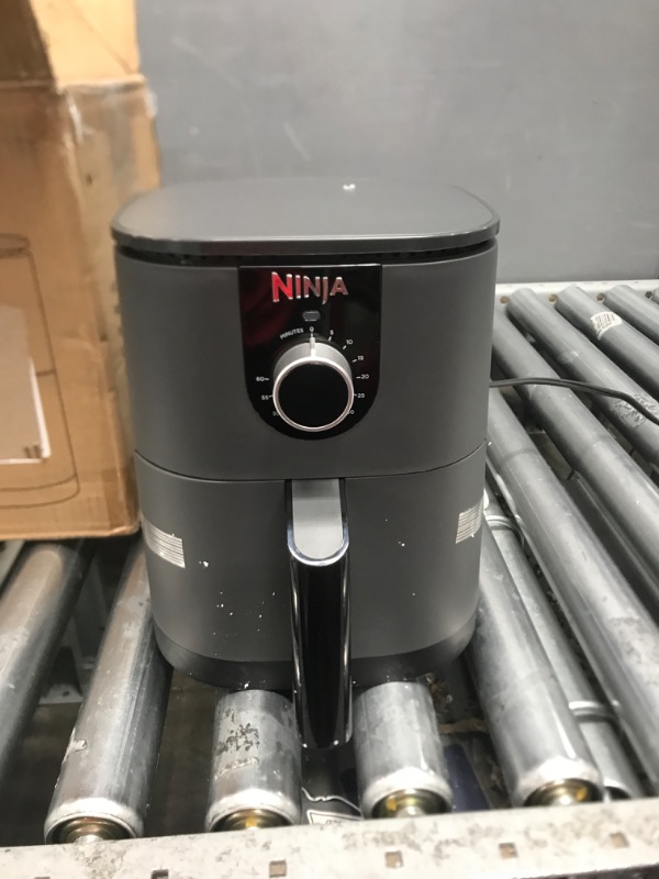 Photo 2 of Ninja AF080 Mini Air Fryer, 2 Quarts Capacity, Compact, Nonstick, with Quick Set Timer, Grey
