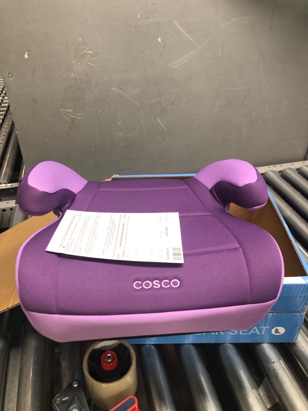 Photo 2 of Cosco Topside Booster Car Seat - Easy to Move, Lightweight Design (Grape), 1 Count (Pack of 1)