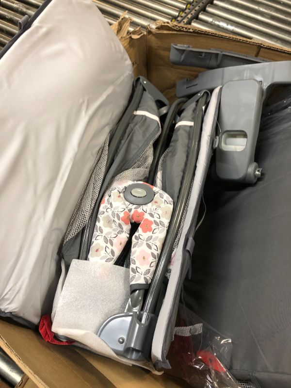 Photo 3 of Graco Pack 'n Play Travel Dome LX Playard | Includes Portable Bassinet, Full-Size Infant Bassinet, and Diaper Changer, Annie w/ Raised Mode Annie