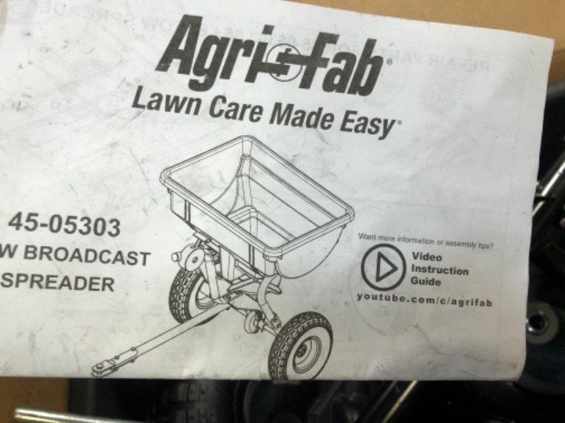 Photo 4 of Agri-Fab 85 lb. Tow Broadcast Spreader 45-0530 85 lb. Tow Broadcast Spreader, One Size, Black
