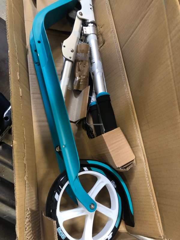 Photo 2 of HUDORA Scooter for Kids Ages 6-12 - Scooters for Teens 12 Years and Up, Adult Scooter with Big Wheels, Scooter for Kids 8 Years and Up, Lightweight Durable All-Aluminum Frame Scooter Turquoise