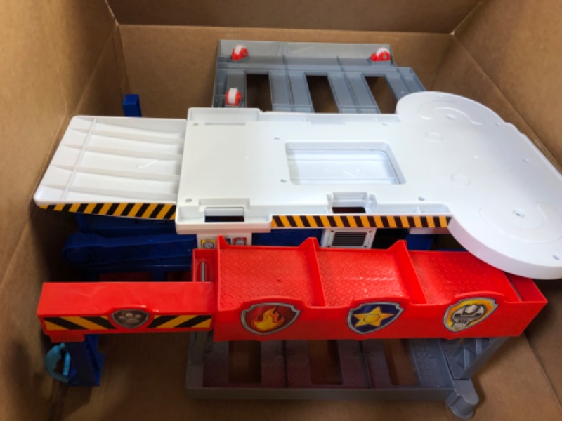 Photo 1 of Paw Patrol Big Truck Pups, Truck Stop HQ, 3ft. Wide Transforming Playset, Action Figures, Toy Cars, Lights and Sounds, Kids Toys for Ages 3 and up