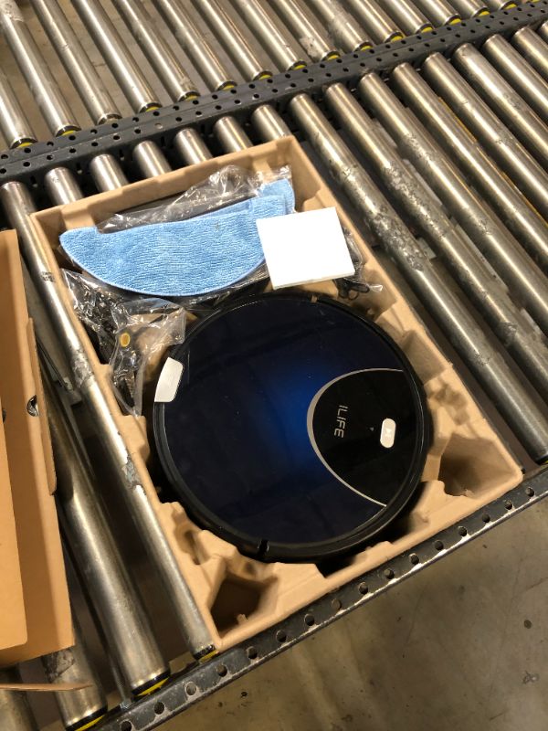 Photo 1 of ILIFE V80 Max Mopping Robot Vacuum and Mop Combo - 2000Pa Suction Wi-Fi Automatic Vacuum Cleaner Robot Compatible with Alexa - 750ml Dustbin Robotic Vacuum Cleaner for Pet Hair Hardwood Floors Carpet