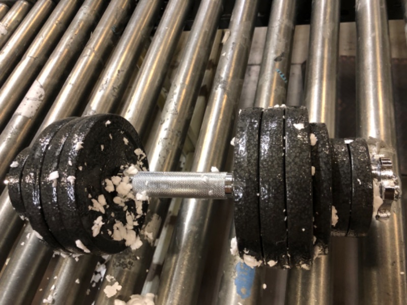 Photo 1 of 2pcs dumbbells' with plates (3) 5 lbs ,(1) 2.5 lbs, & (2) 1.25 lbs