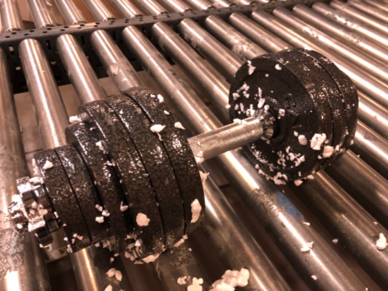 Photo 2 of 2pcs dumbbells' with plates (3) 5 lbs ,(1) 2.5 lbs, & (2) 1.25 lbs