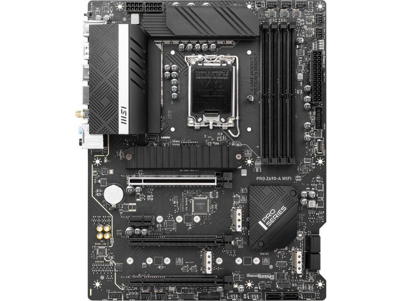 Photo 1 of MSI PRO Z690-A WIFI DDR5 LGA 1700 Intel Z690 SATA 6Gb/s ATX Intel Motherboard
